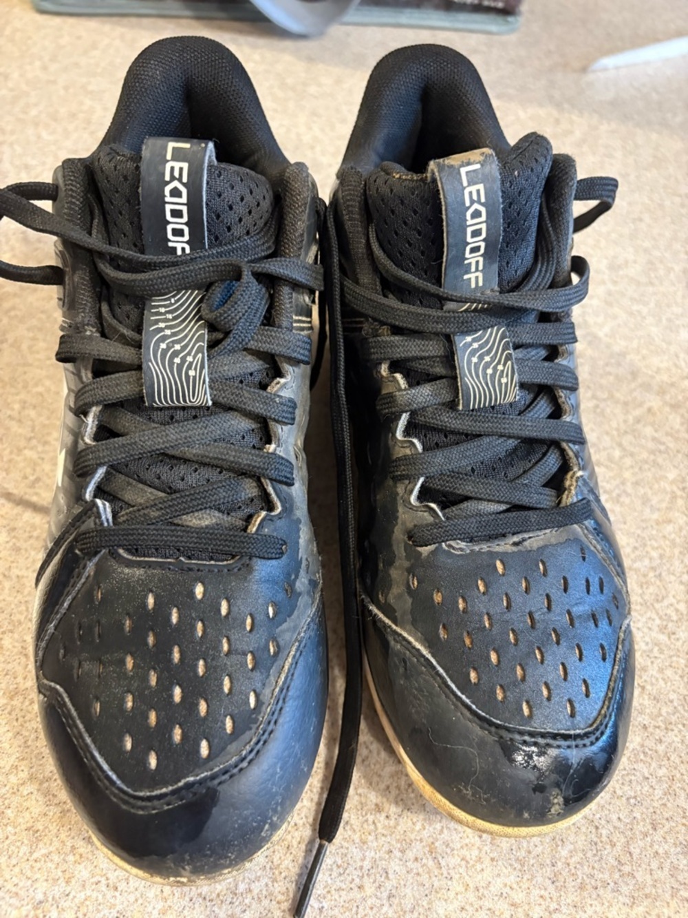 Under Armour Boys Leadoff Low RM Black Baseball Softball Cleats Shoes Kids 2 - Picture 3 of 6